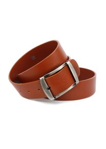 Anthoni Crown Damen Ledergürtel, braun, Gr. 110, unifarben, Leder, Gürtel, mit Dornschließe in schwarz