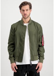 Herren Bomberjacke "Alpha Industries Men - Bomber Jackets MA-1 LW Project R", grün, Gr. S, Alpha Industries, Obermaterial: 100% Recycled Nylon,