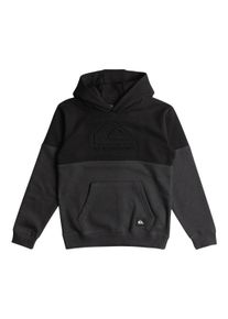 Quiksilver Kinder Kapuzensweatshirt "Emboss Hood", schwarz, Gr. 10, 80% Baumwolle, 20% Polyester, Sweatshirts