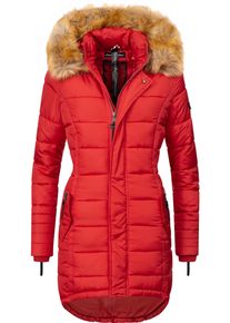 Navahoo Damen Steppmantel "Papaya", rot, casual, Gr. M, kontrastfarbene Details, Obermaterial: 100% Polyester, Futter: 100% Polyester, Wattierung: