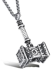 Firetti Herren Kette mit Anhänger "Schmuck Geschenk Thor Hammer", Edelstahl, L: 60cm B: 3mm, schwarz, Edelstahl, B:3mm, Halsketten