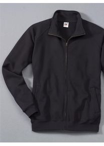 Herren Sweatjacke, schwarz, Gr. 4, Fruit of the Loom, 70% Baumwolle, 30% Polyester, Sweatjacken