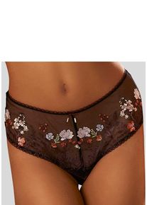 Lascana Damen Stringpanty "Maria", Gr. 32, bunt, Mesh, Spitze, Obermaterial: 76% Polyamid, 21% Polyester, 3% Elasthan, Unterhosen, mit bunten Blumen