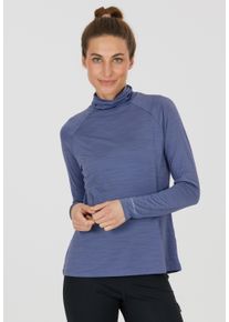 Endurance Damen Strickpullover "Briana", blau, sportlich, Gr. 46, meliert, 88% Polyester, 12% Elasthan, Pullover, mit atmungsaktiver Eigenschaft