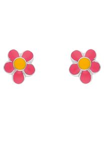 Adelia´s ADELIA ́S Damen Paar Ohrhänger "1 Paar 925 Silber Ohrringe / Ohrstecker Blüte - rosa", Damen, Silber 925 (Sterlingsilber), silber, Silber 925