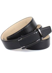 Anthoni Crown Damen Ledergürtel, schwarz, elegant,klassisch,modisch, Gr. 95, unifarben, Leder, Gürtel