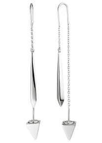 Jobo Damen Paar Ohrhänger, Silber 925 (Sterlingsilber), silber, Silber 925 (Sterlingsilber), Ohrringe, dreieckig 925 Silber