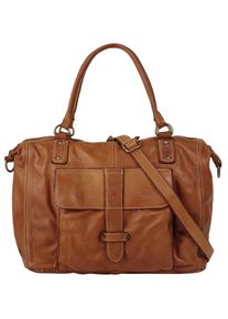 FORTY Damen Shopper, braun, Leder, vintage, Taschen, echt Leder, Made in Italy