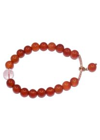 Firetti Damen Charm-Armband "Schmuck Geschenk Silber 925 Armkette Charmarmband Sternzeichen", 18, Stier, Silber 925 (Sterlingsilber)-Silikon, rosa,