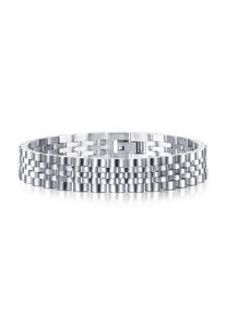 Firetti Herren Gliederarmband "Schmuck Geschenk Classic Steel/matt", Edelstahl, silber, Edelstahl, Armbänder
