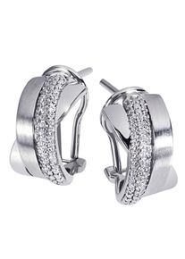 Firetti Damen Paar Creolen "Schmuck Geschenk Silber 925 Ohrschmuck glitzernd", Silber 925 (Sterlingsilber), silber, Silber 925 (Sterlingsilber),