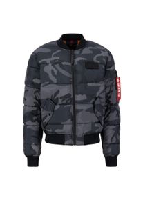 Herren Bomberjacke "Alpha Industries Men - Bomber Jackets MA-1 Puffer Bomber Camo", schwarz, Gr. XXL, Alpha Industries, Obermaterial: 100% Polyester,