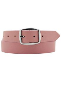 AnnaMatoni Damen Ledergürtel, rosa, modisch,klassisch,elegant, Gr. 105, unifarben, genarbt, Leder, Gürtel, aus weichem Nappaleder