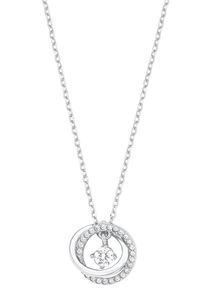 Amor Damen Kette mit Anhänger "2026238", Silber 925 (Sterlingsilber), L: 45cm, bunt, Silber 925 (Sterlingsilber), Halsketten, mit Zirkonia (synth.)