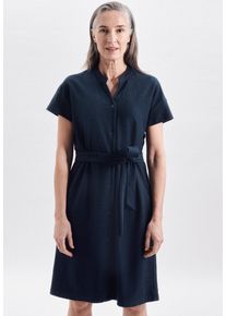 Seidensticker Damen Sommerkleid "Schwarze Rose", blau, Gr. 36, unifarben, 100% Baumwolle, Kleider, Kurzarm Rundhals Uni