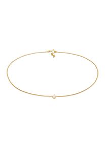 Elli Damen Collier "Choker Rosa Quarz Solitär Anhänger 925 Silber", 36,mit Stein, Silber 925 (Sterlingsilber), L: 36cm, gold, Silber 925