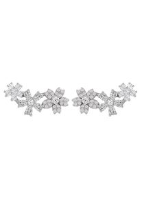 UNIKE JEWELLERY Damen Paar Ohrstecker "MIX&MATCH FLOWER BLUMEN, UK.BR.1205.0024", Silber 925 (Sterlingsilber), silber, Silber 925 (Sterlingsilber),