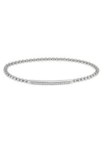 Firetti Damen Armband "Schmuck Geschenk Silber 925 Armschmuck Armkette Kugelkette", Silber 925 (Sterlingsilber)-Silikon, silber, Silber 925