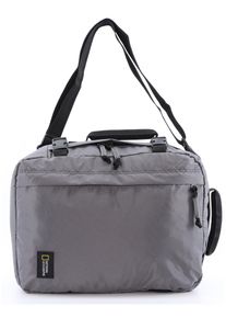 Cityrucksack "Hybrid", National Geographic, grau, Kunstfaser, sportlich, Rucksäcke, ideal zum Verreisen