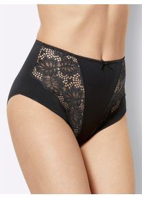Nina von C. Damen Hüftslip, Gr. 40, schwarz, 95% Modal, 5% Elasthan, Spitze:10% Elasthan, 90% Polyamid, Unterhosen