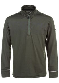 Endurance Kinder Langarmshirt "Loopy Jr.", grün, sportlich, Gr. 116, bedruckt, 88% Polyester, 12% Elasthan, Shirts, mit schnell trocknender QUICK DRY