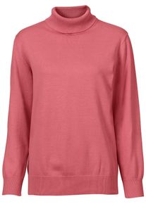 Casual Looks Damen Rollkragenpullover "Pullover", rot, Gr. 38, unifarben, 100% Baumwolle, Pullover