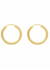 Adelia´s ADELIA ́S Damen Paar Ohrhänger "1 Paar 925 Silber Ohrringe / Creolen Ø 38 mm", Damen, Silber 925 (Sterlingsilber), gold, Silber 925 (Sterlingsilber),