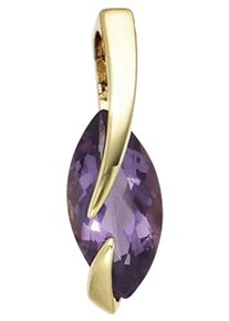 Jobo Damen Ketten-Anhänger "Anhänger mit Amethyst", Gelbgold 585, gelb, Gelbgold 585, Schmuckanhänger, 585 Gold