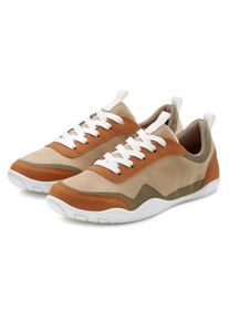 Lascana Damen Sneaker, Gr. 39, beige, Obermaterial: 50% Lederimitat, 50% Textilmaterial. Futter: 100% Textilmaterial. Decksohle: 100% Textilmaterial.