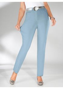Stehmann Damen Stretch-Hose, blau, Gr. 76, unifarben, 72% Viskose, 25% Polyamid, 3% Elasthan, Hosen