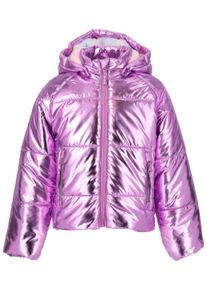 ZIGZAG Kinder Steppjacke "Fantasy", lila, casual, Gr. 116, unifarben, 100% Polyester, Jacken, im stylischen Metallic-Look