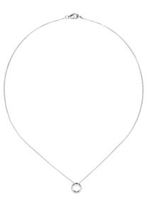 Jobo Damen Kette mit Anhänger, Silber 925 (Sterlingsilber), L: 43cm, silber, Silber 925 (Sterlingsilber), Halsketten, 925 Silber mit Zirkonia 43 cm