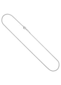 Jobo Damen Kette ohne Anhänger, Weißgold 333, L: 45cm, weiß, Weißgold 333, Halsketten, Panzerkette 333 Weißgold 1,7 mm 45 cm