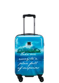 Saxoline Koffer "Island", blau, Polyester, casual, Koffer, mit praktischen Tragegriffen