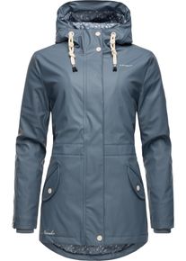 Navahoo Damen Regenjacke "Oceans Heart", braun, modisch, Gr. S, Oberstoff: 70% Polyester, 30% Polyurethan, Futter: 100% Polyester, Wattierung: 100%