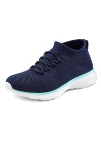 Lascana Damen Sneaker "Slipper, Halbschuh, ultraleicht und bequem", Gr. 39, blau, Obermaterial: 100% Textilmaterial. Futter: 100% Textilmaterial.