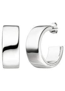 Jobo Damen Paar Creolen, Silber 925 (Sterlingsilber), silber, Silber 925 (Sterlingsilber), Ohrringe, 925 Silber