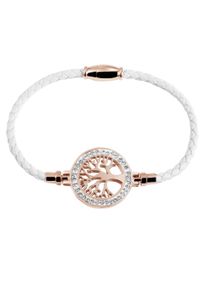 Adelia´s ADELIA ́S Damen Edelstahlarmband "Damen Armband Lebensbaum aus Edelstahl 18 cm", 18, Edelstahl, rosa, Edelstahl, Armbänder