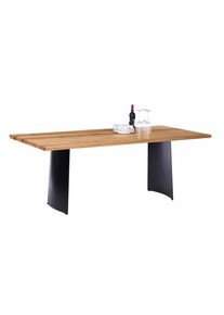 NIEHOFF SITZMÖBEL Wangentisch, B:240cm H:76cm T:100cm, braun, NIEHOFF SITZMÖBEL, Tische, "Tree Top", mit nachgebildeter Baumkante, in 4 Breiten