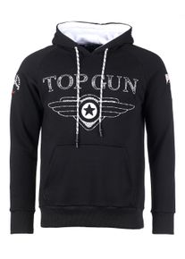 Top Gun Herren Kapuzenpullover "Defend TG20193010", schwarz, Gr. XL, Obermaterial: 65% Baumwolle, 35% Polyester, Pullover