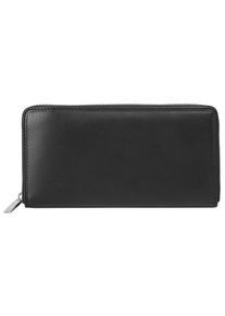 Bodenschatz Geldbörse, schwarz, Leder, beschichtet, leicht glänzend, klassisch, Kleinlederwaren, echt Leder