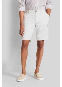 Bugatti Herren Bermudas, weiß, casual, Gr. 52, 55% Baumwolle, 44% Leinen, 1% Elasthan, Hosen, aus elastischer Baumwollware