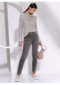 CRÉATION L CREATION L Damen Rollkragenpullover "Pullover", grau, Gr. 40, unifarben, 81% Polyacryl, 14% Baumwolle, 3% Polyester, 2% metallisierte Fasern, Pullover