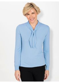 CLASSIC Damen Strickpullover "Pullover", blau, Gr. 40, unifarben, 50% Modal, 30% Polyamid, 20% Polyester, Pullover