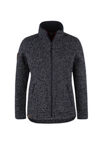 DEPROC Active Damen Strickfleecejacke "KITTOBE LAKE WOMEN", blau, casual, Gr. 40, 100% Polyester, Jacken, Kontrastreissverschluss