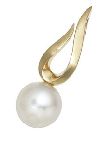 Jobo Damen Perlen-Anhänger "Anhänger mit Perle", Gelbgold 585-Perlen, gelb, Gelbgold 585, Perlen, Schmuckanhänger, 585 Gold mit Süßwasser-Zuchtperle