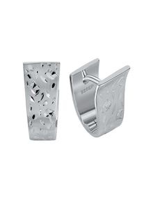 Vivance Damen Paar Creolen "925 Silber rhodiniert + diamantiert", ONE-SIZE, Silber 925 (Sterlingsilber), silber, Silber 925 (Sterlingsilber), Ohrringe
