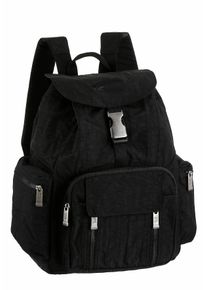 Camel Active Rucksack "Journey", schwarz, Nylon, aufgeraut, clean, unifarben, bestickt, klassisch, Rucksäcke, aus leichtem robusten Nylon, funktional