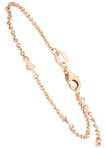 Jobo Damen Armband "Sterne", Silber 925 (Sterlingsilber), rosa, Silber 925 (Sterlingsilber), Armbänder, 925 Silber roségold vergoldet 19 cm