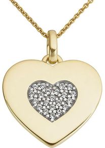 Firetti Damen Ketten-Anhänger "Schmuck Geschenk Gold 333 Halsschmuck Anhänger für Halskette Herz", 0,07 ct, Gelbgold 333-Diamanten, 1,7 g, gold,